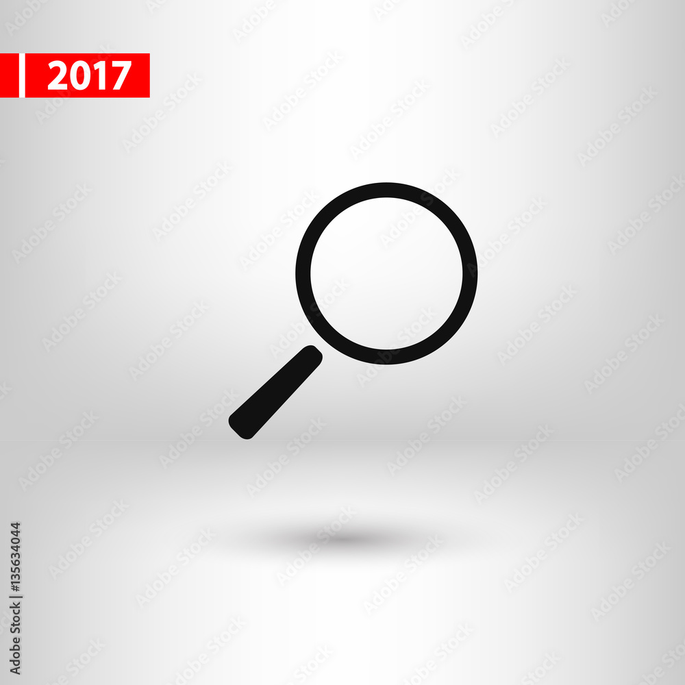 Search icon, vector illustration. Flat design style Search icon, vector illustration. Flat design style