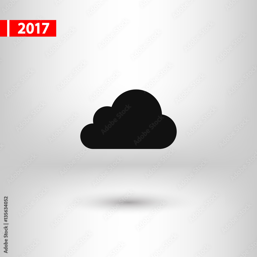 cloud icon, vector illustration. Flat design style cloud icon, vector illustration. Flat design style