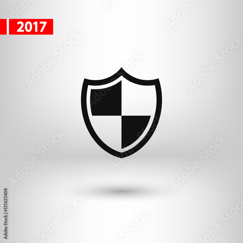 Free Download  Shield icon, vector illustration. Flat design style - GFXLoad