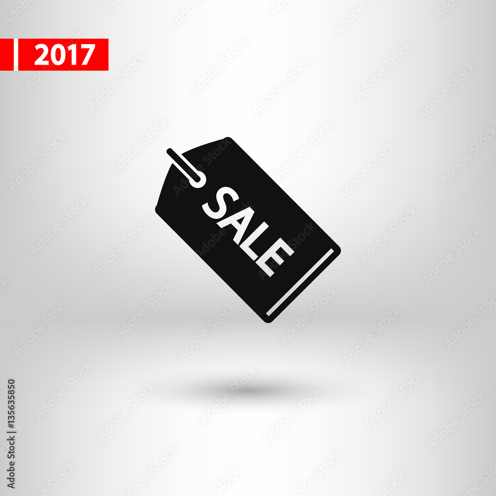 Obraz premium SALE tag icon, vector illustration. Flat design style