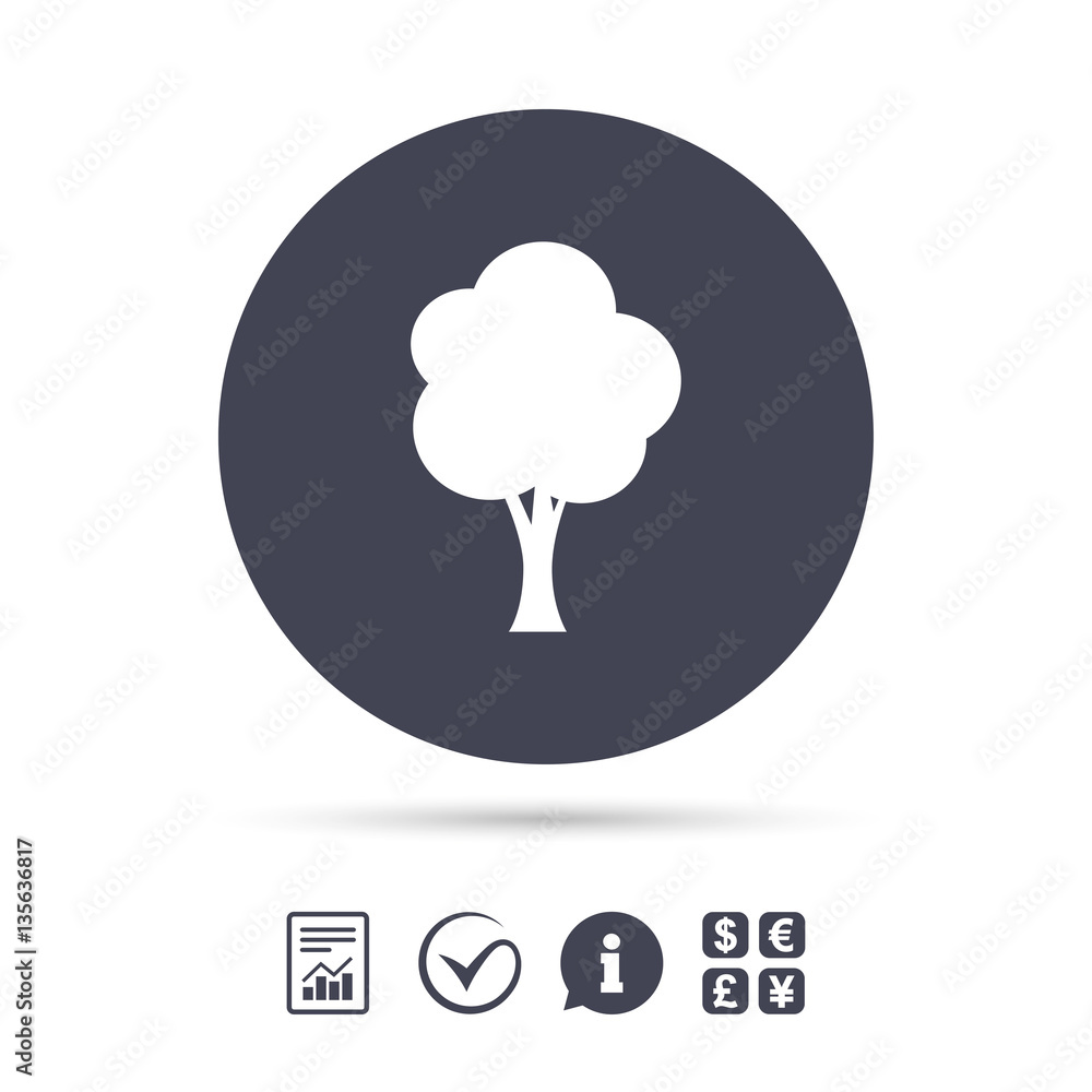 Tree sign icon. Forest symbol. Tree sign icon. Forest symbol.