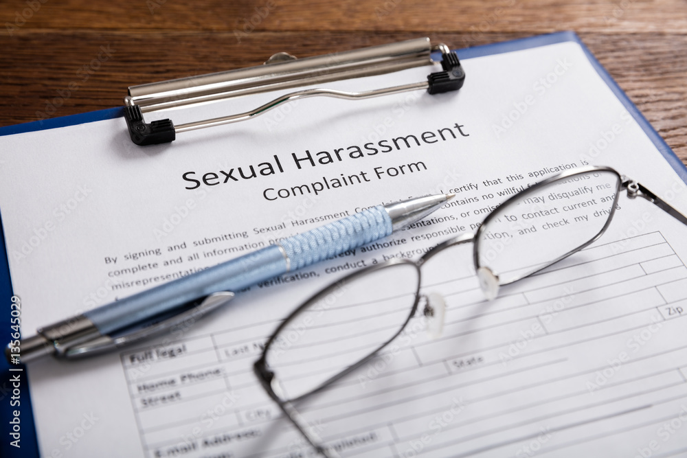 Sexual Harassment Complaint Form With Pen Sexual Harassment Complaint Form With Pen