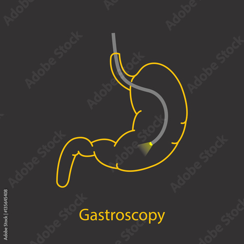 Gastroscopy logo vector icon design