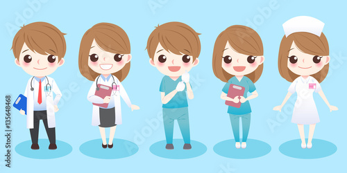 cute cartoon doctors