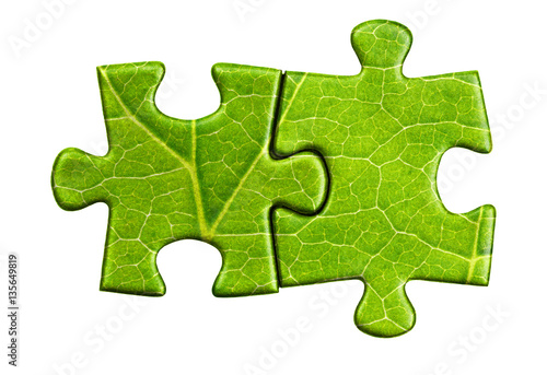 puzzle pieces on white background © photolink