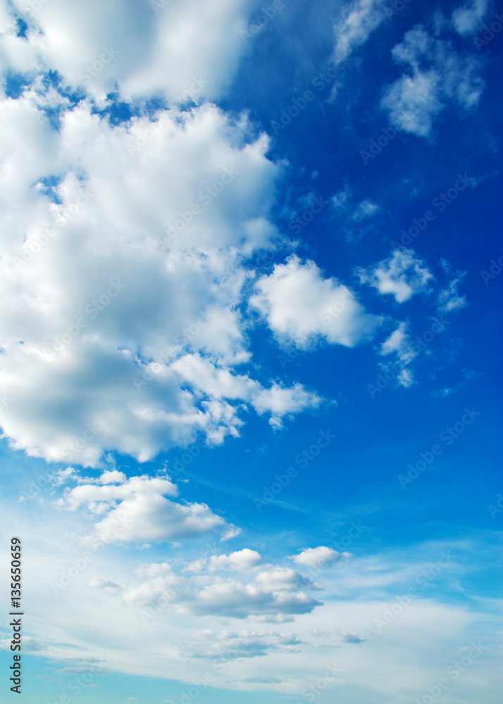 White clouds in blue sky White clouds in blue sky