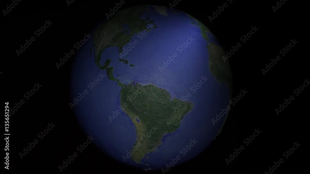 Forboding seamless loop of centered globe Forboding seamless loop of centered globe