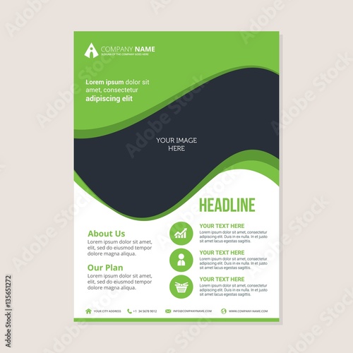 Corporate business annual report brochure flyer design. Leaflet cover presentation. Flier with Abstract geometric background. Modern publication poster magazine, layout template A4 flyer