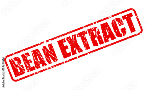 BEAN EXTRACT red stamp text