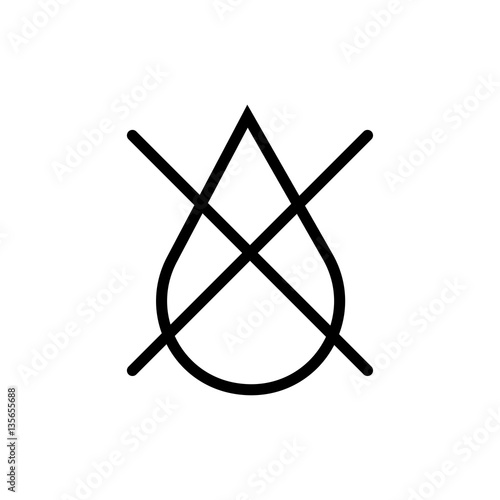 humidity line vector icon