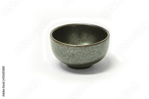 tea bowl isolated on a white background
