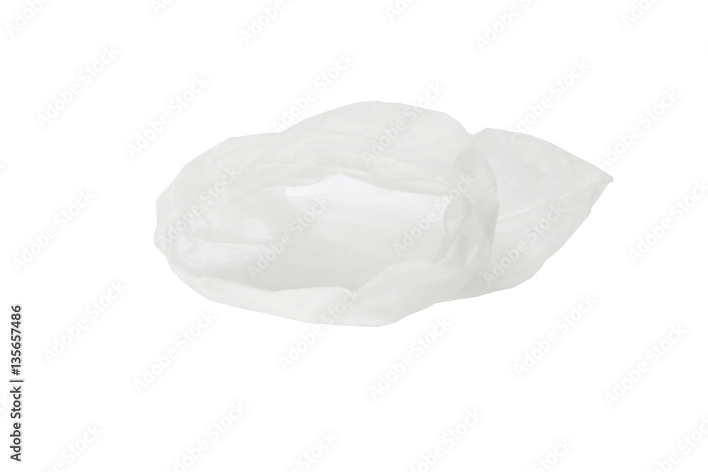 Plastic Shopping Bag on White Background