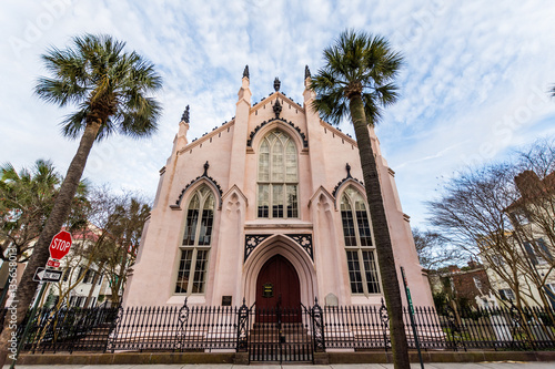 Historic Downtown Charleston South Carolina on a Warm Day photo