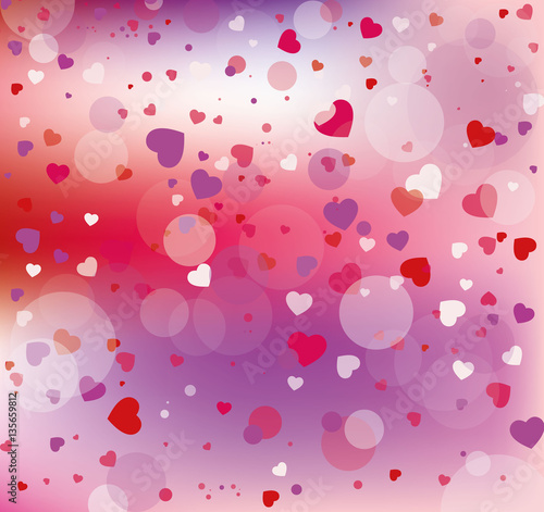 vector background with hearts, Valentine's Day, Women's Day