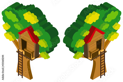 3D design for treehouse in the tree