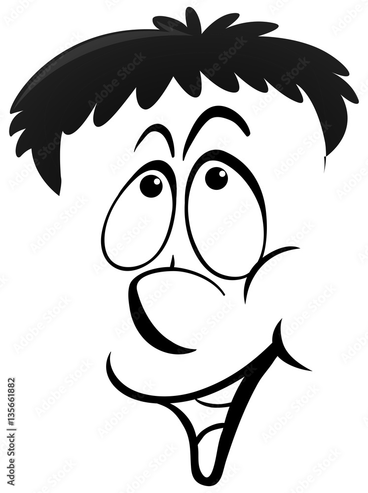 Facial expression for happy Facial expression for happy