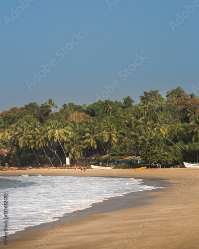 Beautiful beach in south Goa India