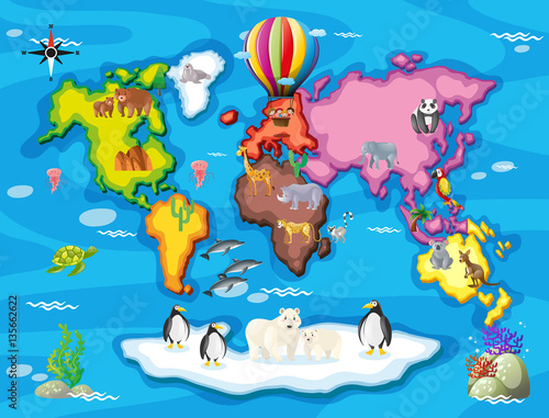 Wild animals from all over the world