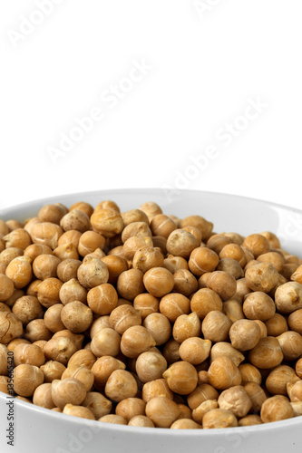 Soybeans isolated on white background