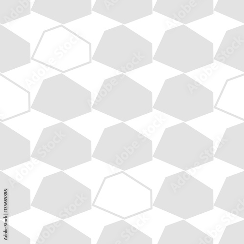 Fototapeta Naklejka Na Ścianę i Meble -  White Texture. White on white. Seamless vector background with abstract geometric pattern. Print. Repeating background. Cloth design, wallpaper.