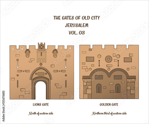 The Gates of Jerusalem, Lion Gate, Golden Gate