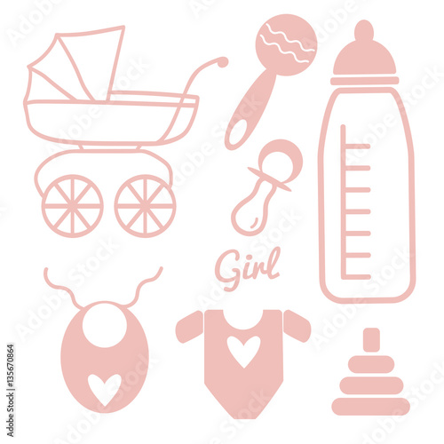 Baby and Newborn Set for a Girl