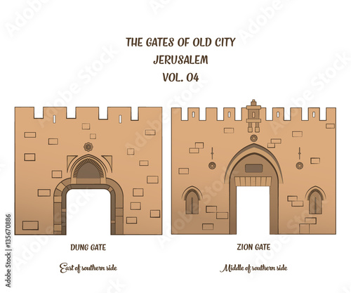 The Gates of Jerusalem, Dung Gate, Zion Gate