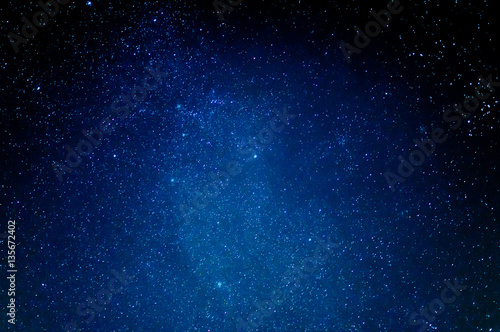Beautiful scenery of night sky with stars