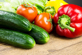  fresh vegetables on the table