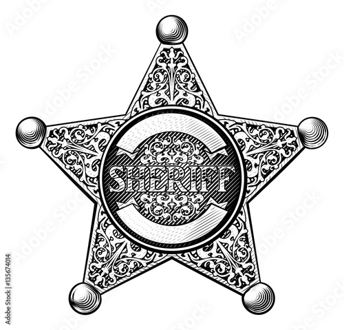 Sheriff Star Badge