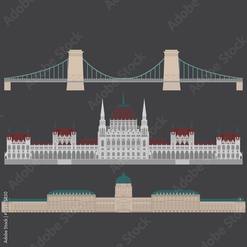 Canvas Print Hungarian City sights in Budapest