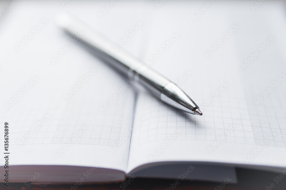 Notebook and Pen, Notebook and pen on white background. Notebook and Pen, Notebook and pen on white background.