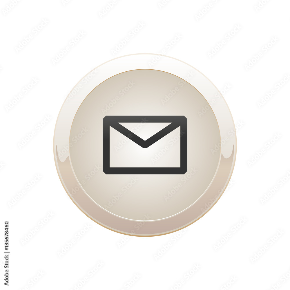 The email icon to the insanely beautiful round button The email icon to the insanely beautiful round button