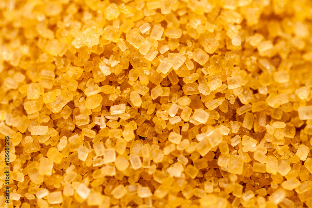 Sugar crystals from sugar cane - texture Sugar crystals from sugar cane - texture