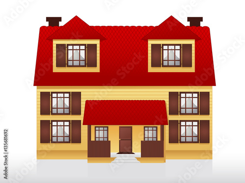 Vector Illustration of a House