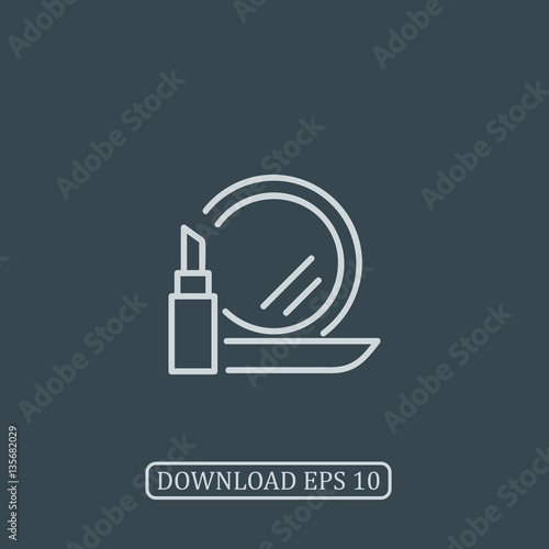 Make up icon vector