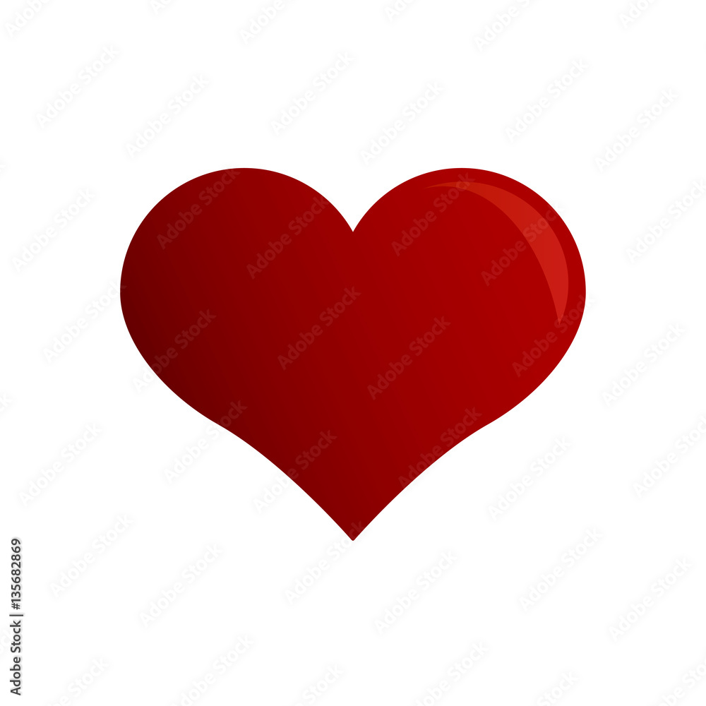 red heart valentine day icon. Vector illustration red heart valentine day icon. Vector illustration