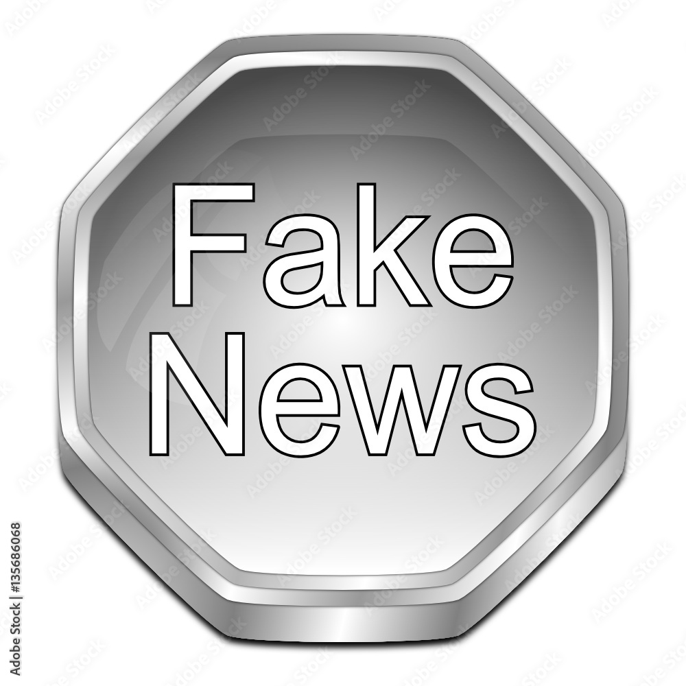 Fake News button - 3D illustration Fake News button - 3D illustration