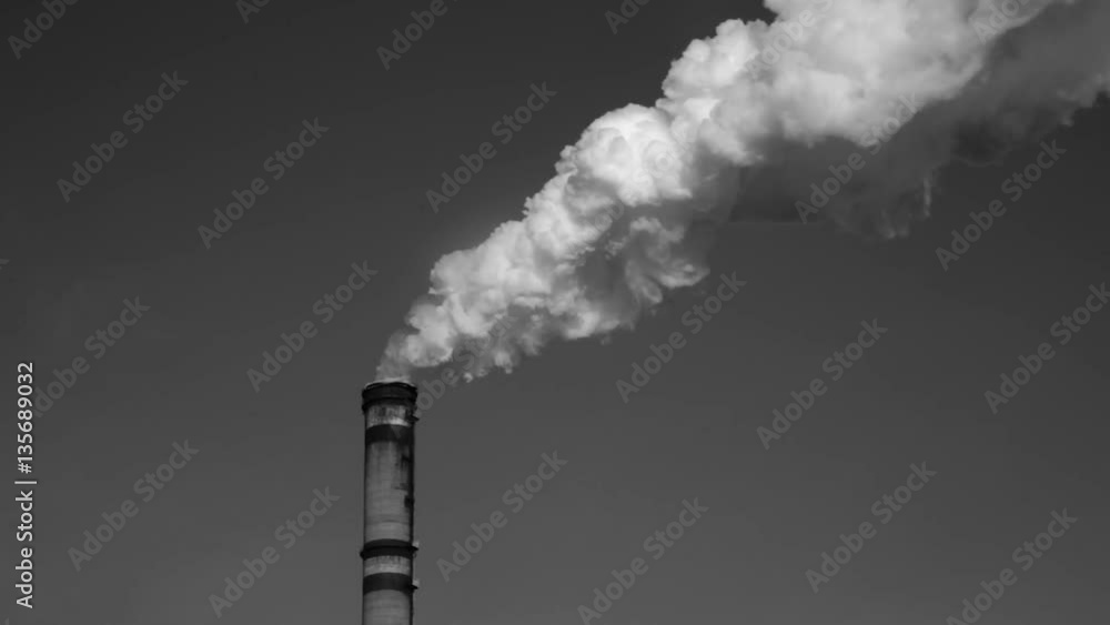 Smoke from factory chimneys. Full hd video Smoke from factory chimneys. Full hd video