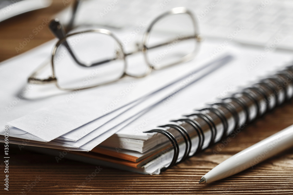 Business still life concept . Mixed media