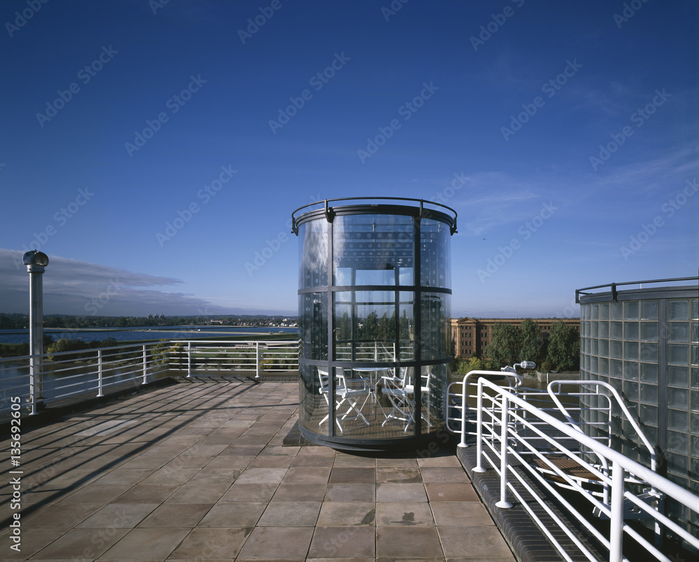 Picture of Thamesreach Penthouse circular rooftop observatory of modern high-tech ...