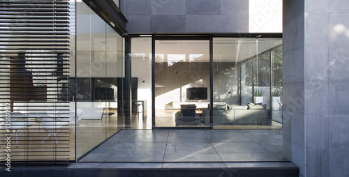 View into living room 