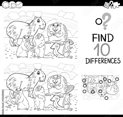 differences game with mammals