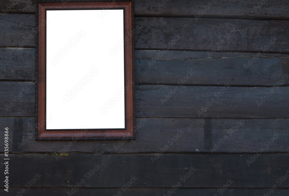 Frame on wooden wall background texture. Frame on wooden wall background texture.