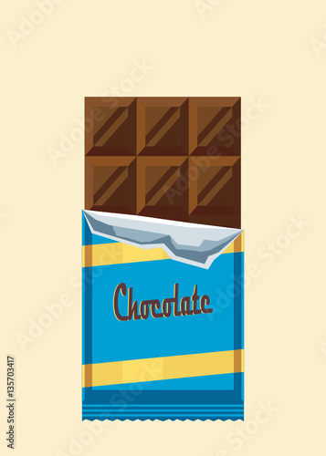 Chocolate dessert Vector