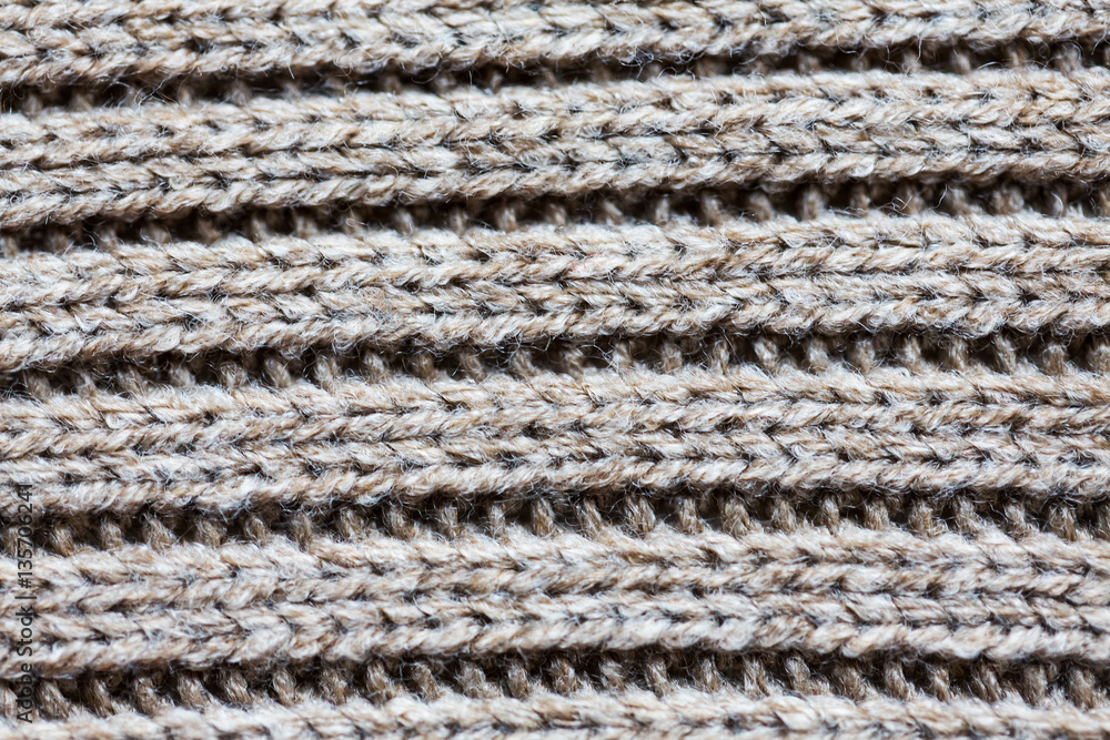 close up of knitted item