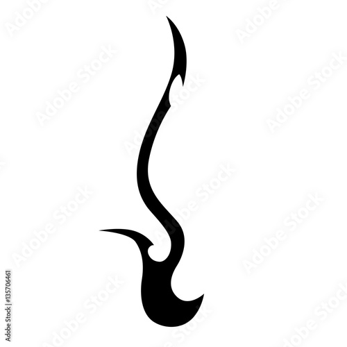 Design flames fire tattoo. Black and white Flames tribal tattoo design. Flames vector format isolated on white background.