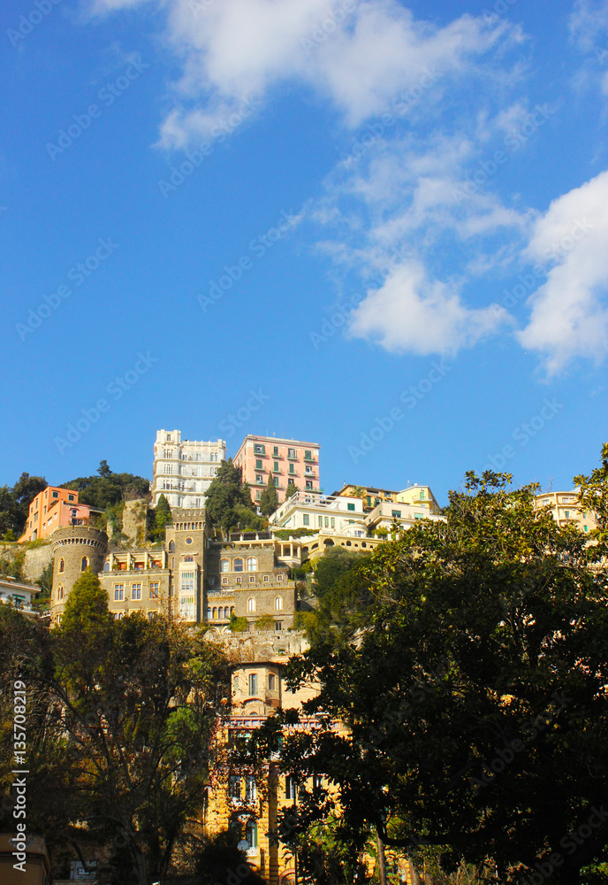 Residentail neighborhood on the Vomero hill in Naples
