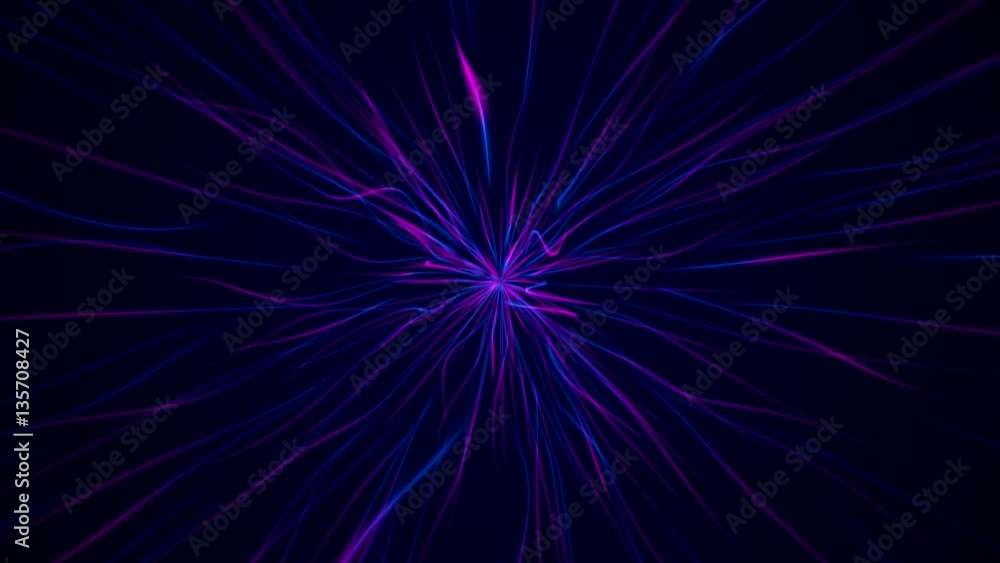 Abstrakter Hintergrund mit blauen und pink farbenen Wellen, Linien - Textfreiraum Abstrakter Hintergrund mit blauen und pink farbenen Wellen, Linien - Textfreiraum