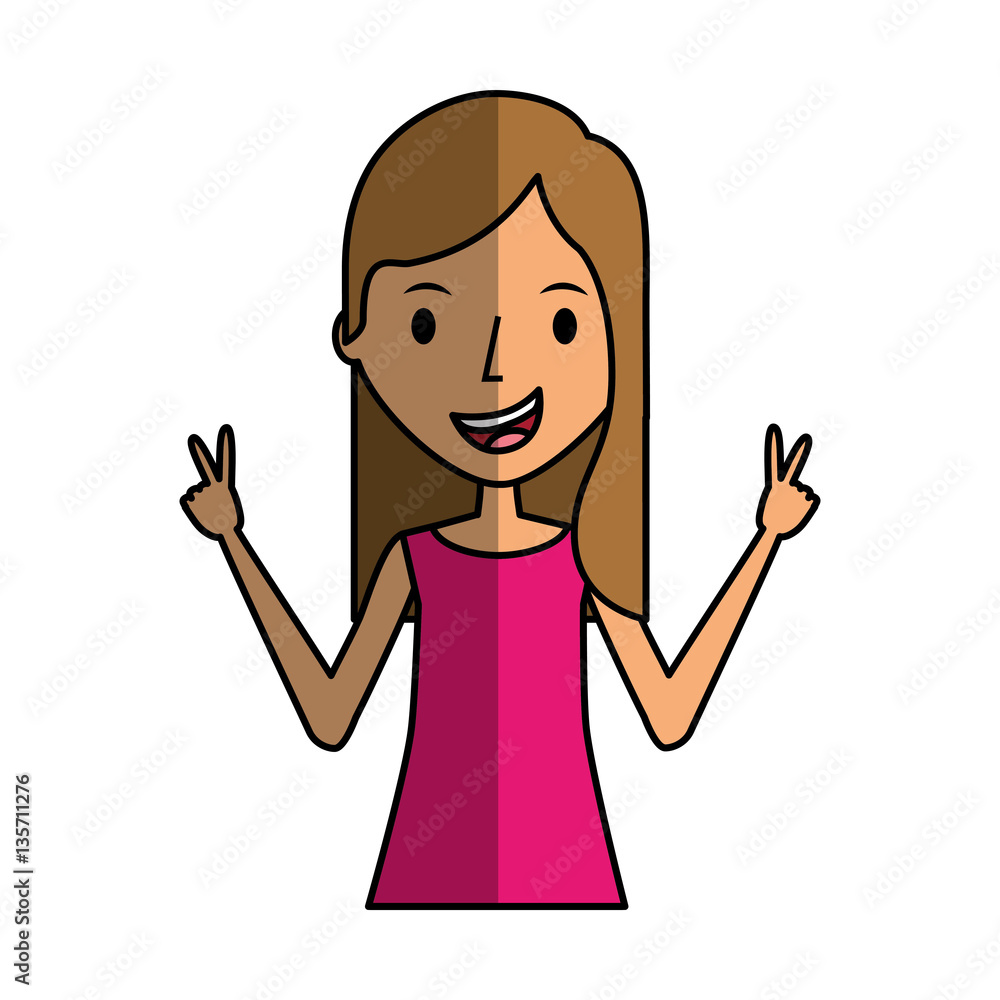 young woman with summer clothes vector illustration design young woman with summer clothes vector illustration design